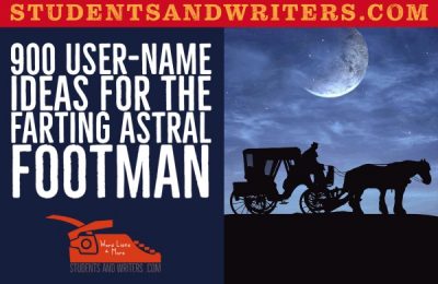 Read more about the article 900 User-Name Ideas for the Farting Astral Footman