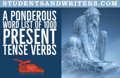 Read more about the article A ponderous word list of 1000 present tense verbs