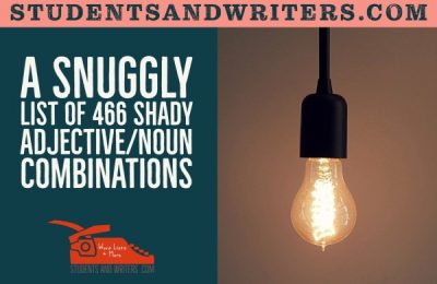 Read more about the article A snuggly list of 466 shady adjective/noun combinations