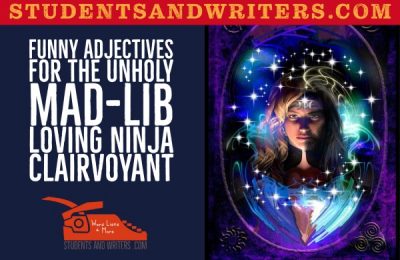 Read more about the article Funny Adjectives for the unholy mad-lib loving Ninja clairvoyant