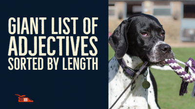 Read more about the article Giant list of adjectives sorted by length