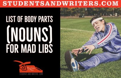 Read more about the article List of body parts (nouns) for Mad Libs